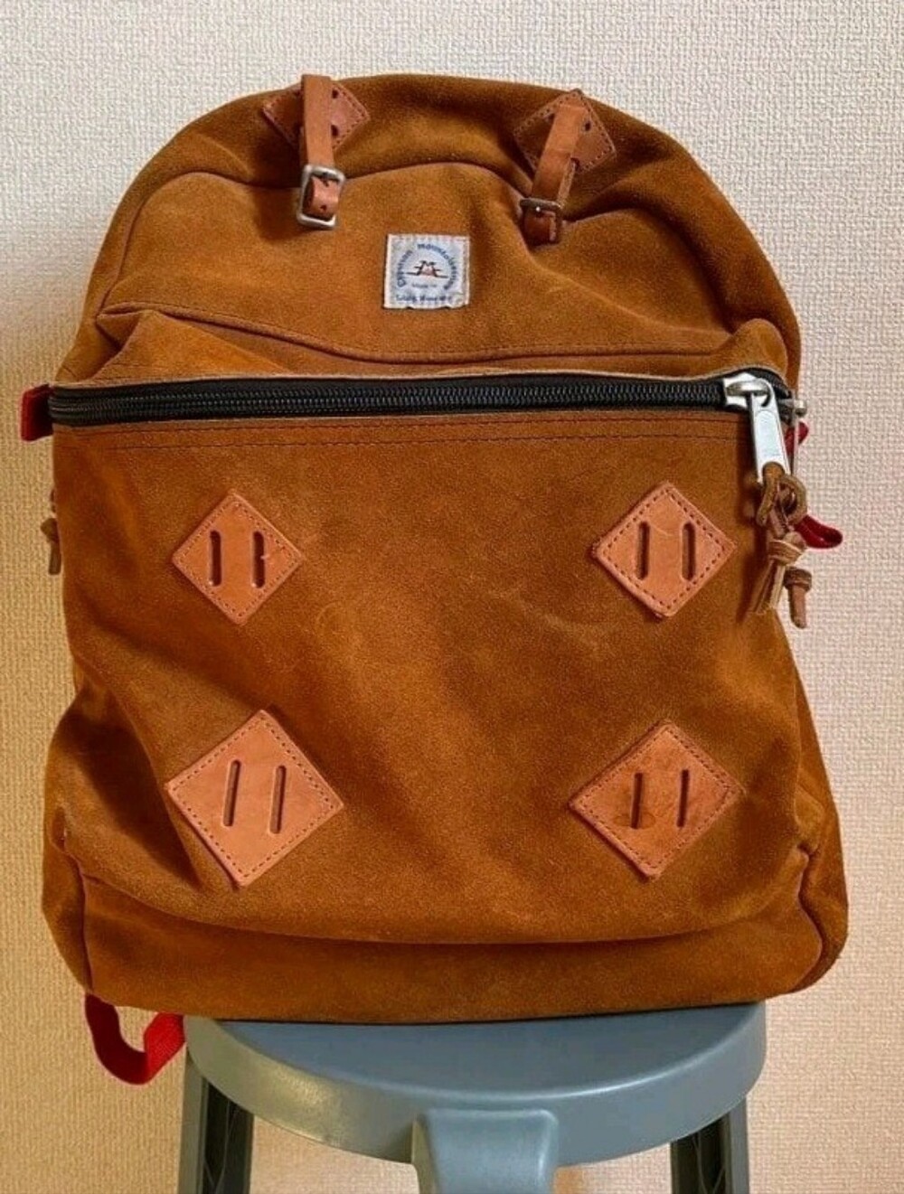 Epperson Mountaineering Peanut Colored Suede Daypack Backpack Made In USA